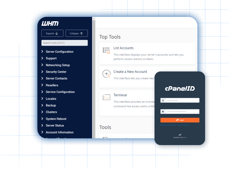 cPanel para administrar
